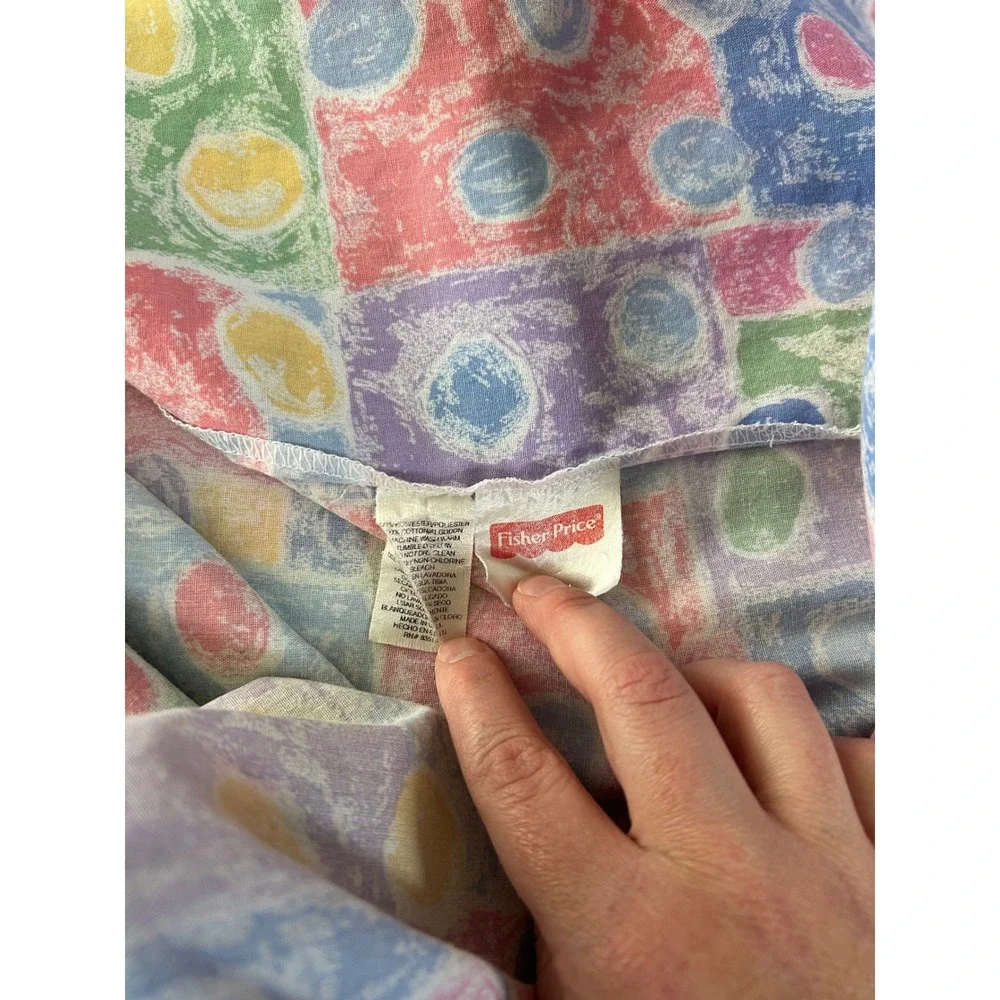 Vintage 90s  set of 3 crib sheets fisher price &  gerber